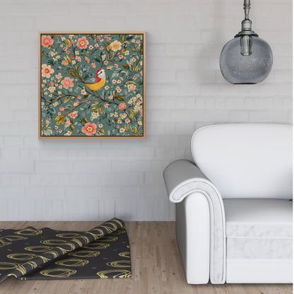 Chilling In The Branches Framed Canvas