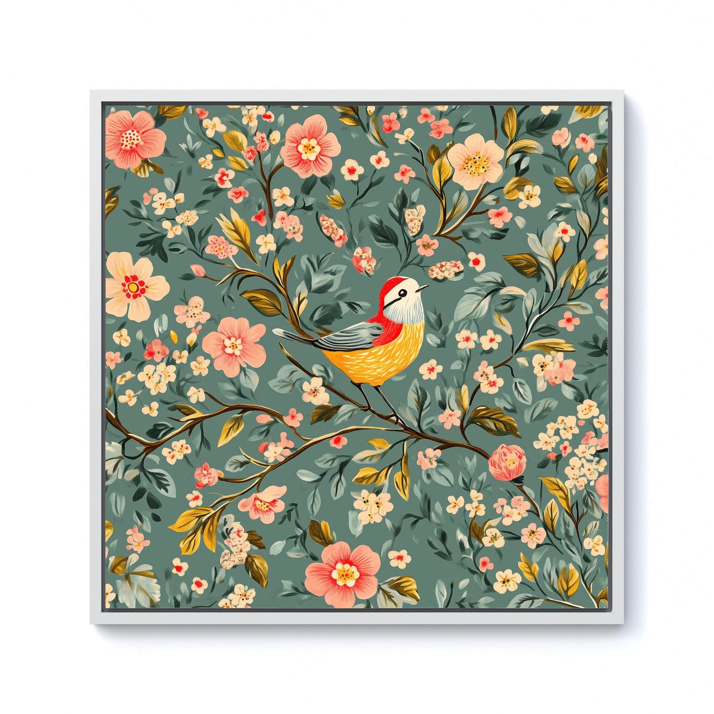 Chilling In The Branches Framed Canvas