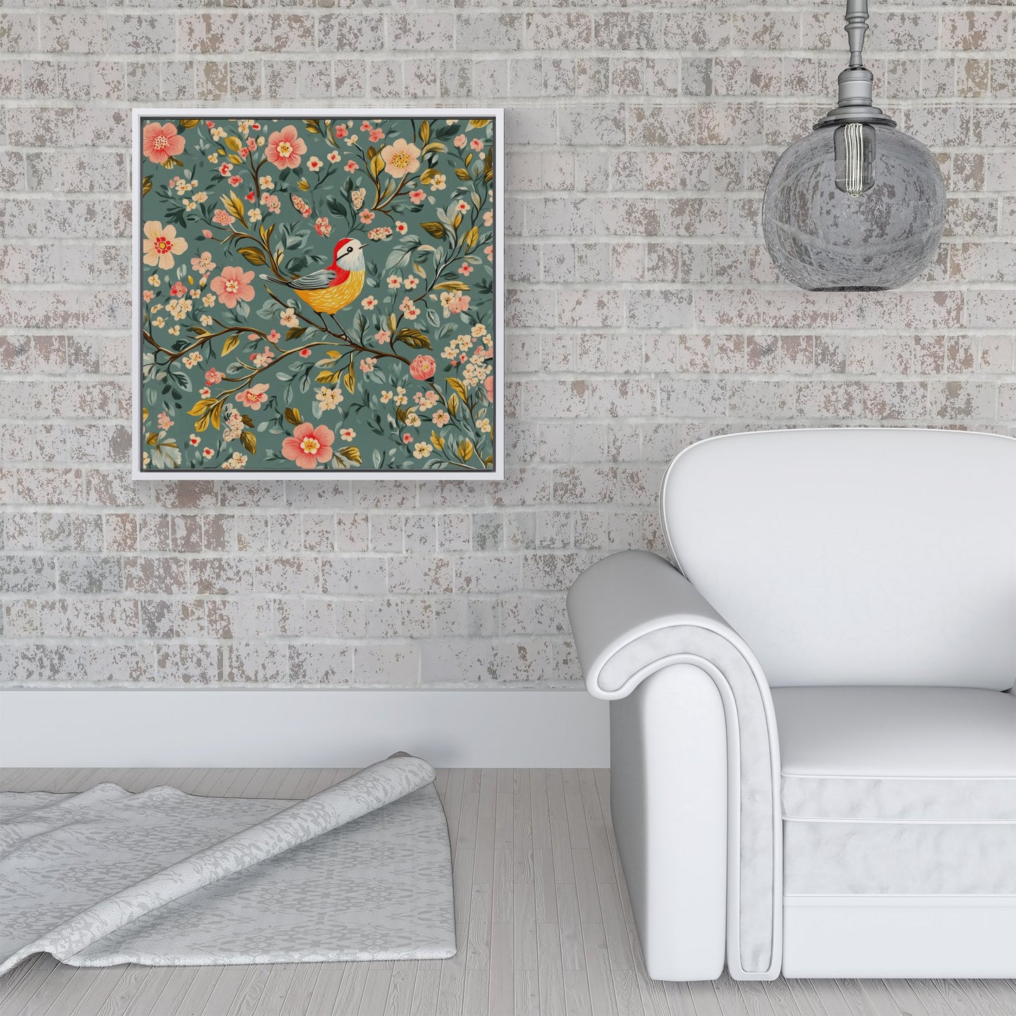 Chilling In The Branches Framed Canvas