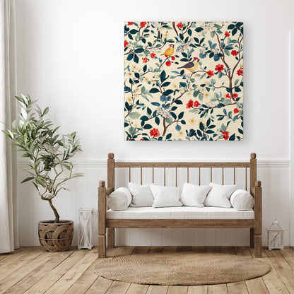 Chirping Away In The Trees Canvas