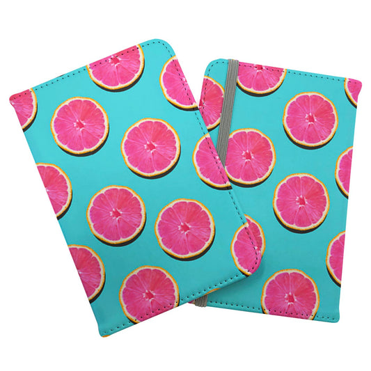 Fruity Pattern Of Pink Grapefruit Passport Cover