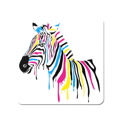 Multi Coloured Zebra Coasters