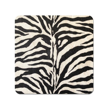 White Tiger Print Coasters