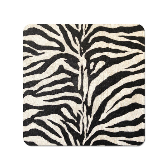 White Tiger Print Coasters