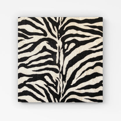 White Tiger Print Canvas