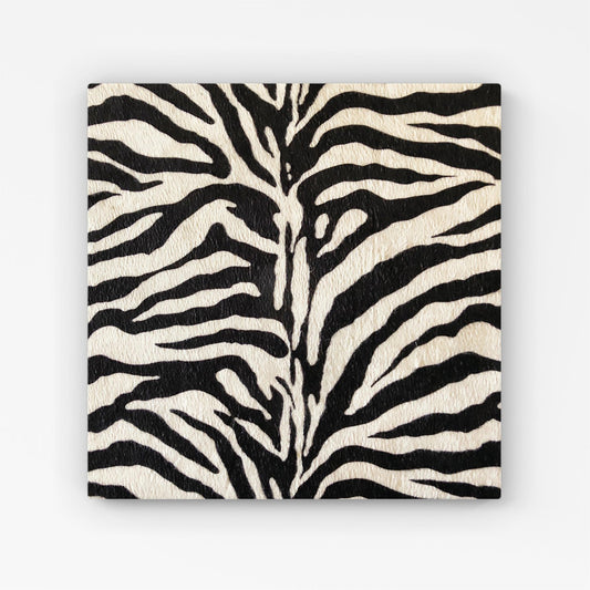 White Tiger Print Canvas