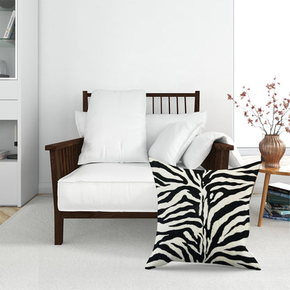 White Tiger Print Floor Cushion