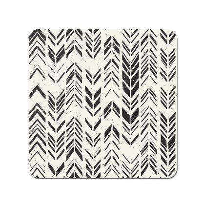 Hand Drawn Chevron Pattern Coasters