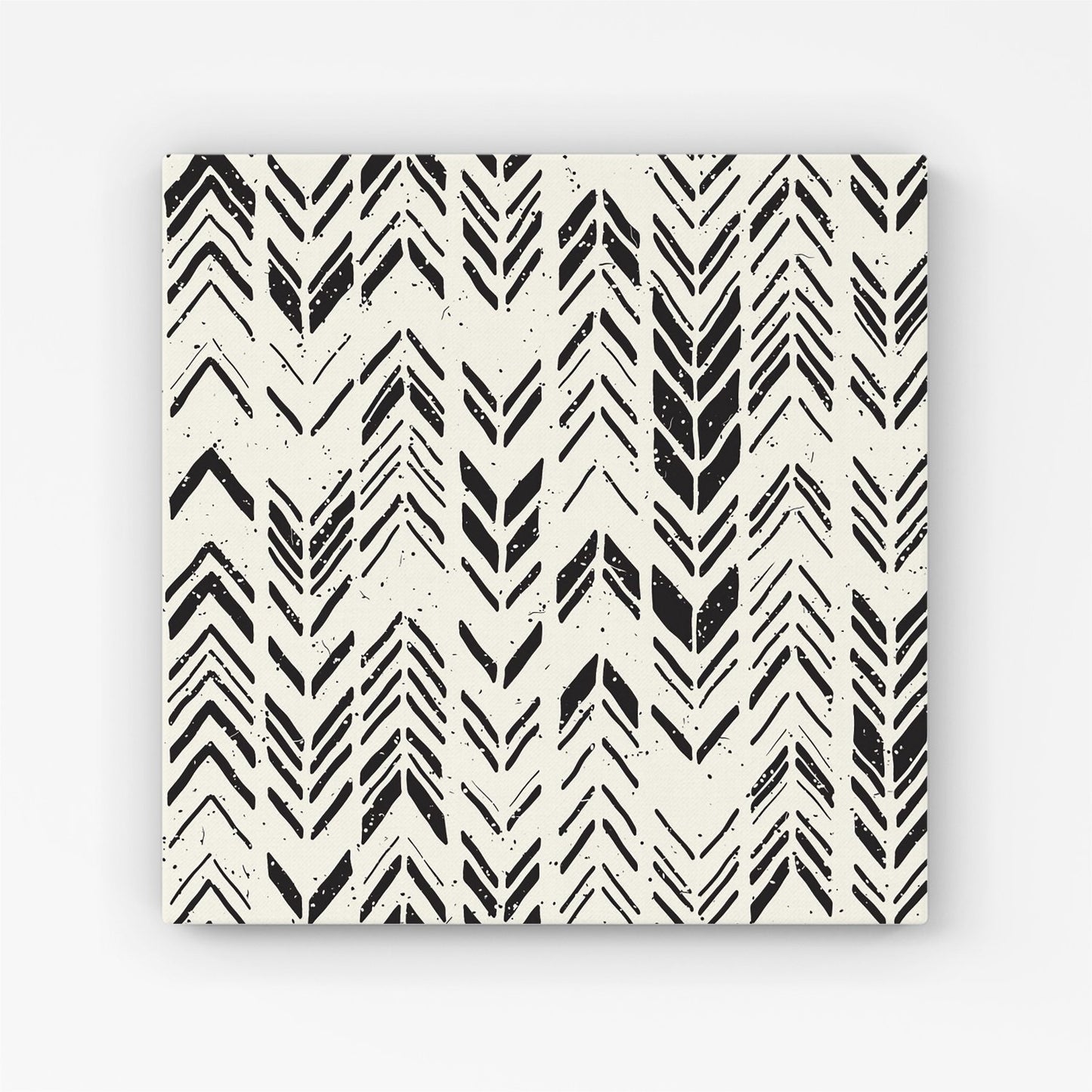 Hand Drawn Chevron Pattern Canvas