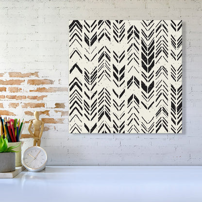 Hand Drawn Chevron Pattern Canvas