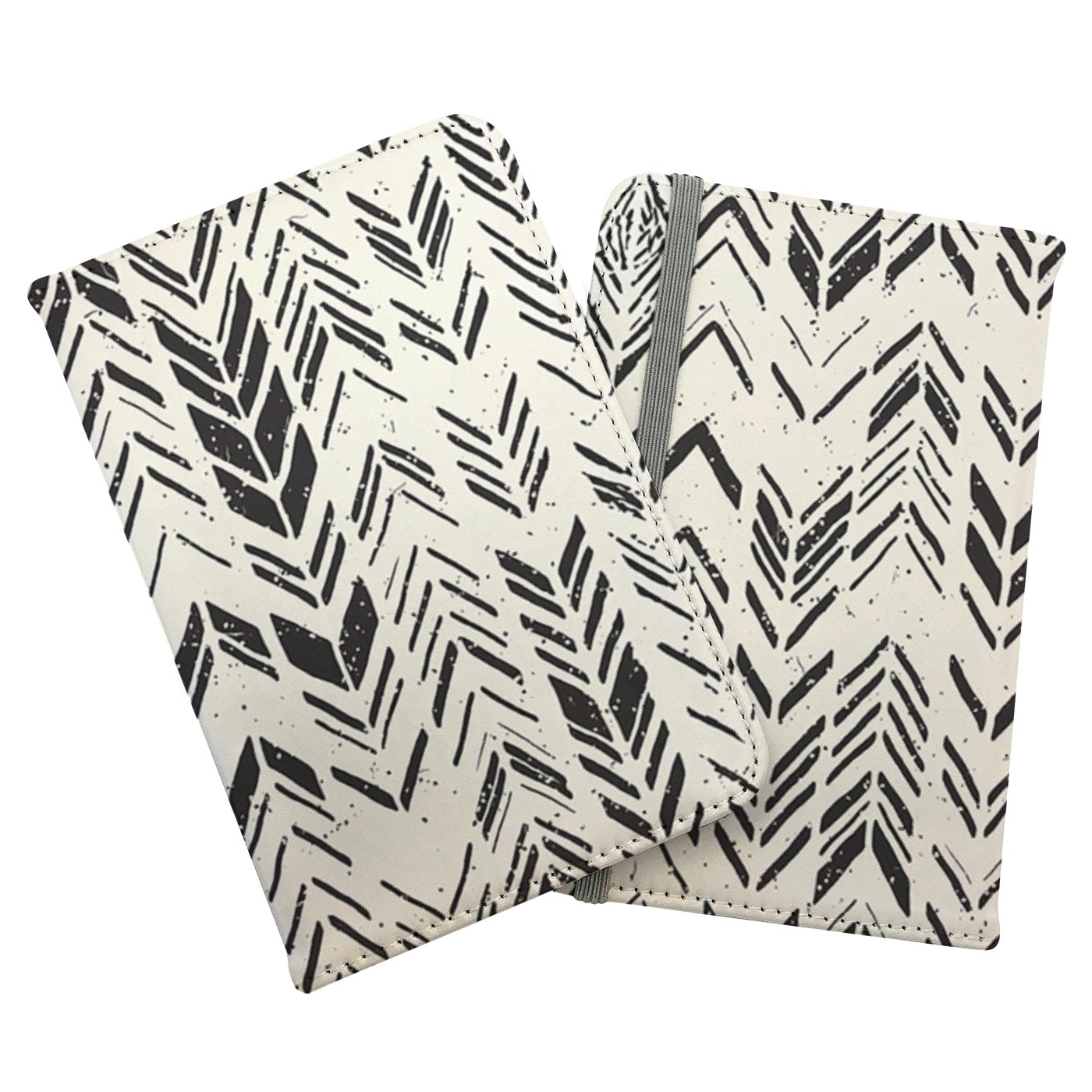 Hand Drawn Chevron Pattern Passport Cover