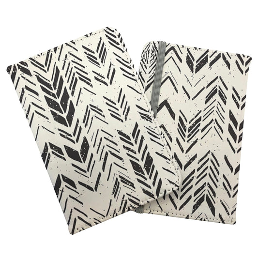 Hand Drawn Chevron Pattern Passport Cover