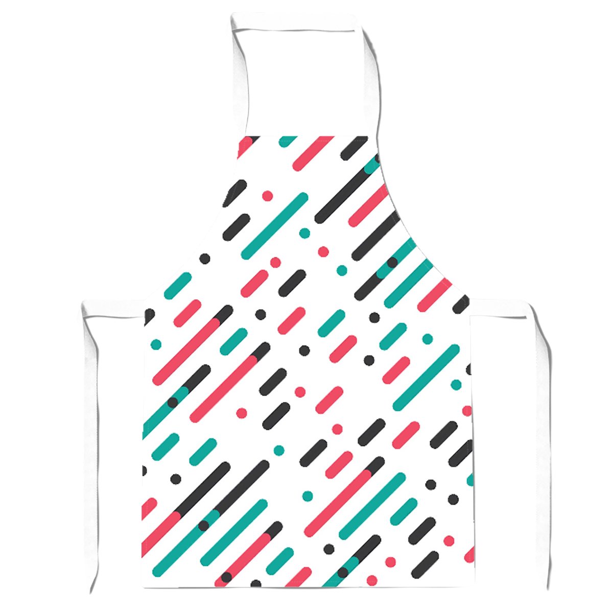 Overlapping Coloured Diagonal Lines Apron