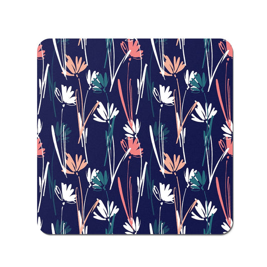 Hand Drawn Wild Flowers Coasters