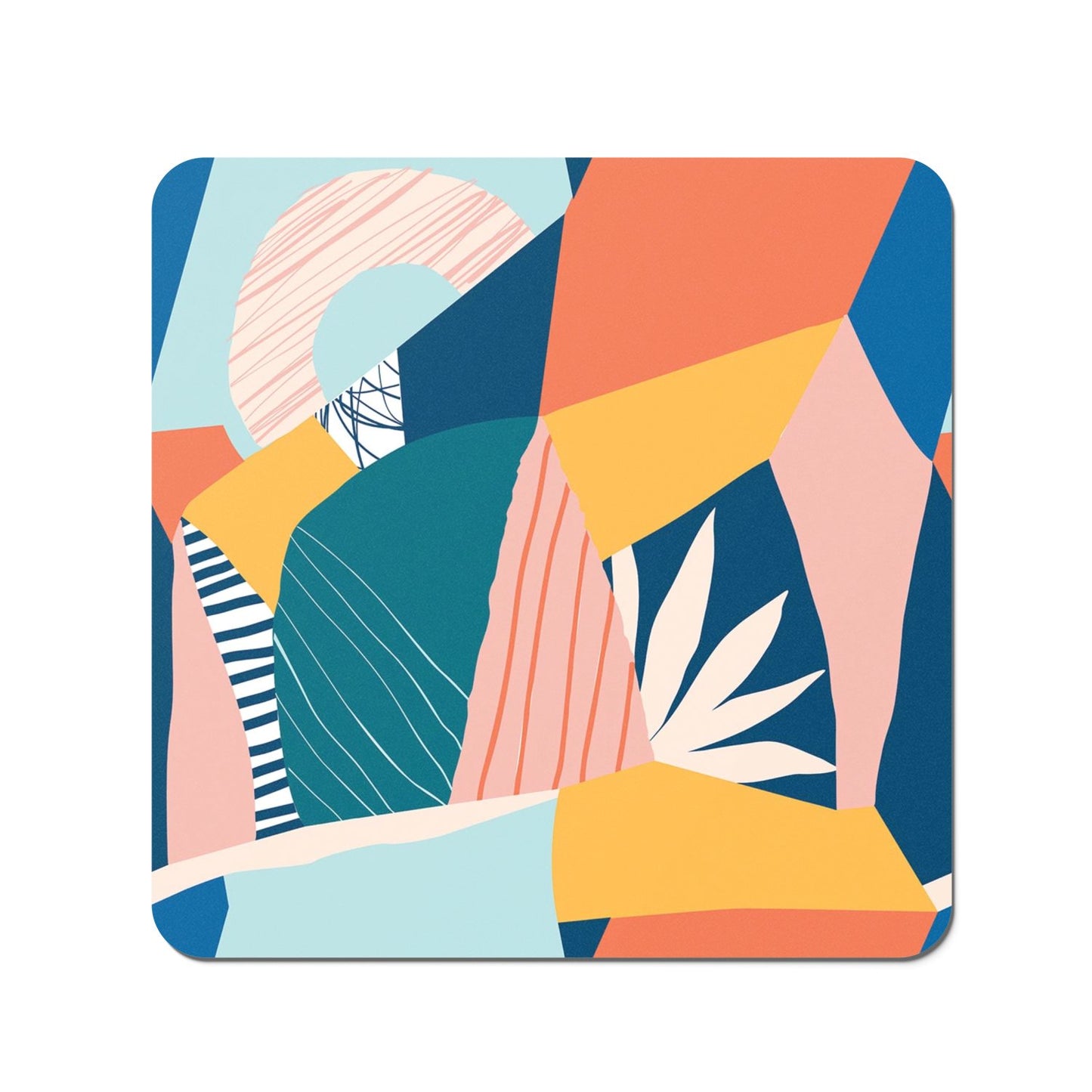 Modern Floral Pattern Coasters