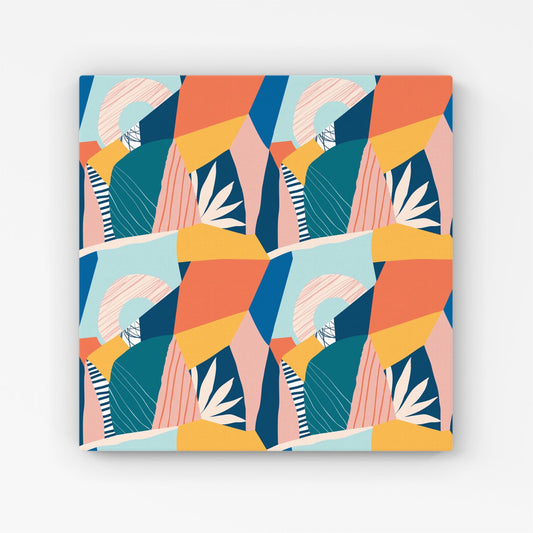 Modern Floral Pattern Canvas