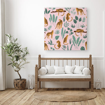 Hand Drawn Leopards Canvas