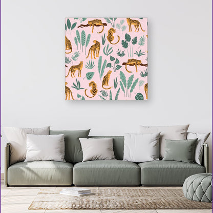 Hand Drawn Leopards Canvas