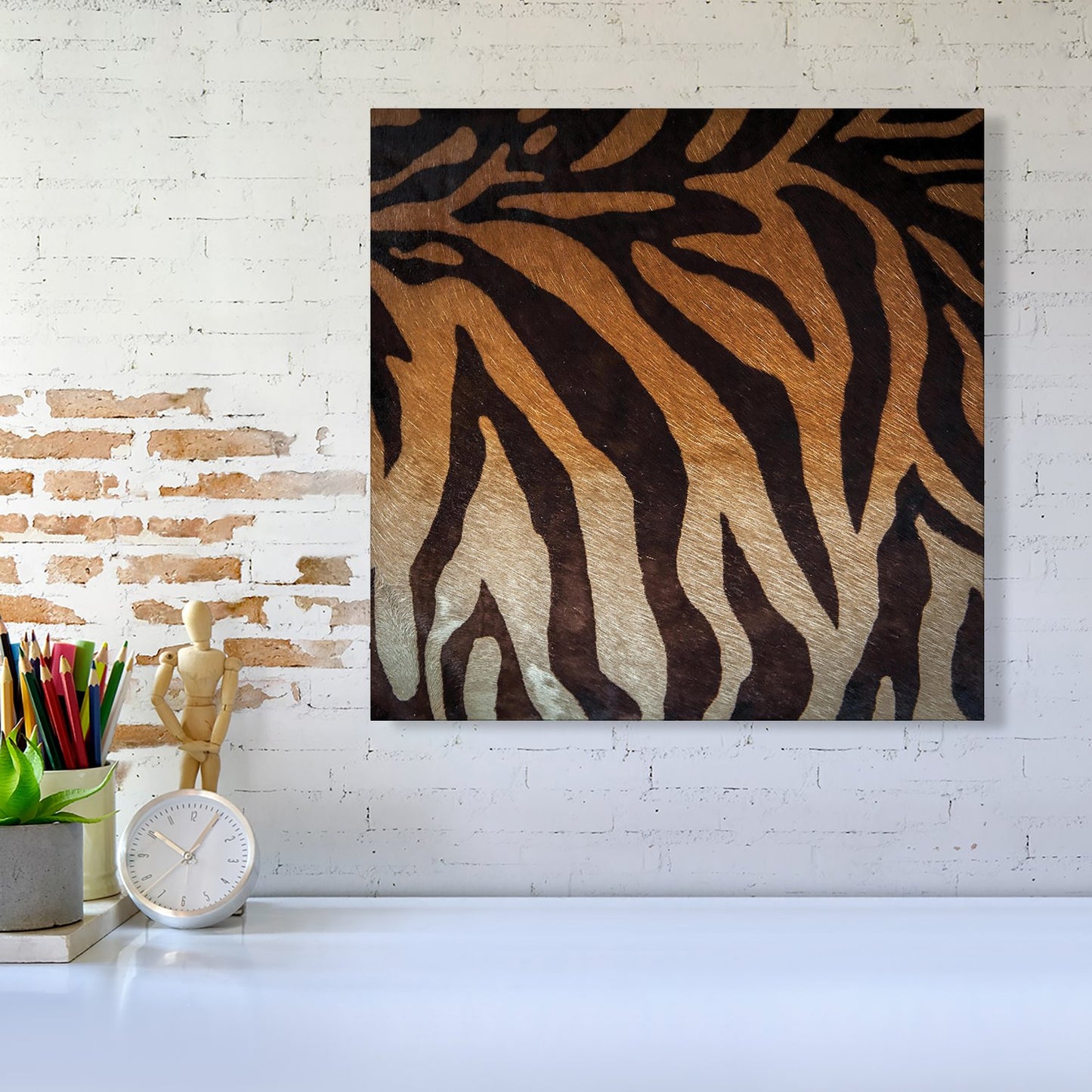 Tiger Skin Print Canvas