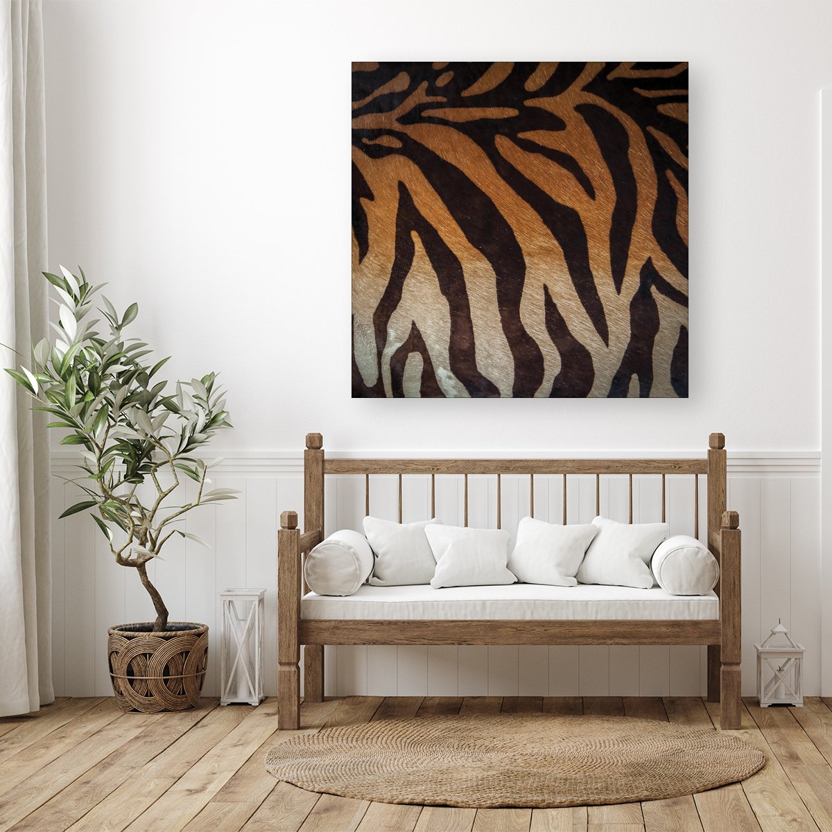 Tiger Skin Print Canvas