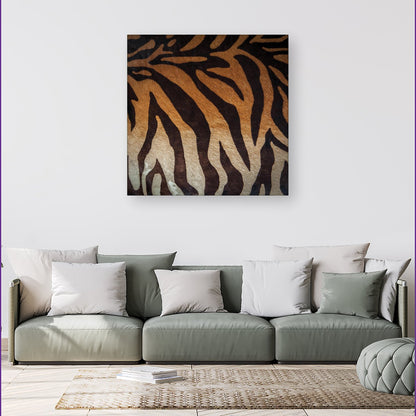 Tiger Skin Print Canvas