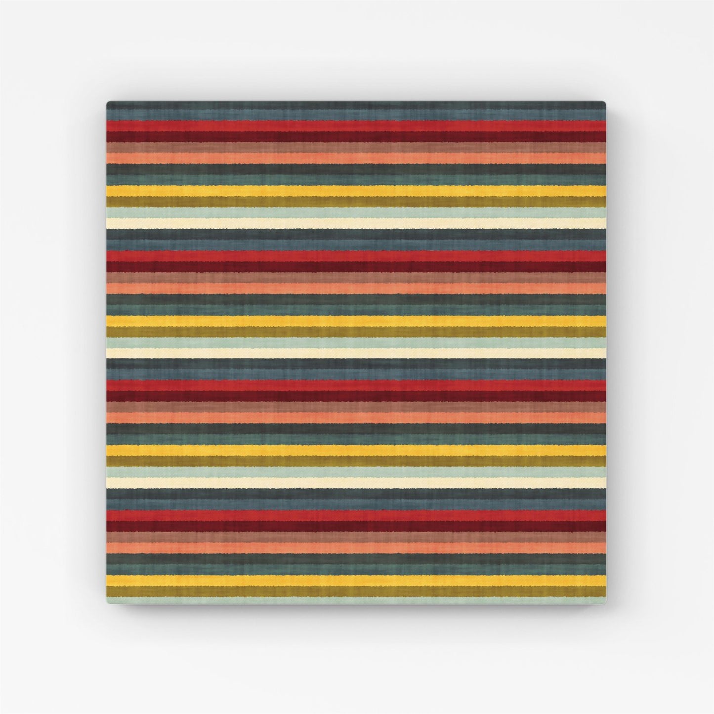 Multicolour Striped Brish Pattern Canvas