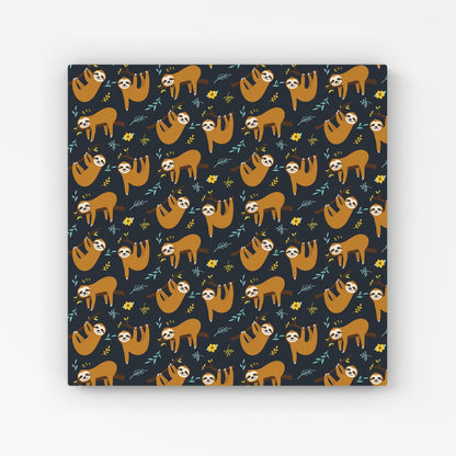 Cute Sloths Canvas