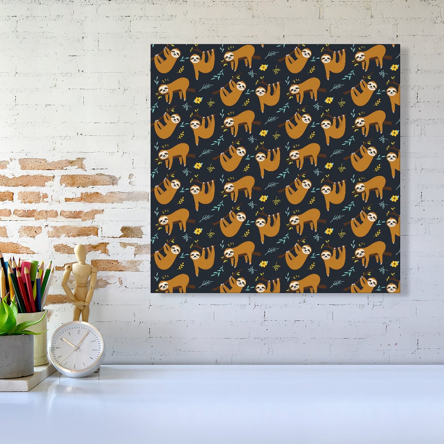 Cute Sloths Canvas