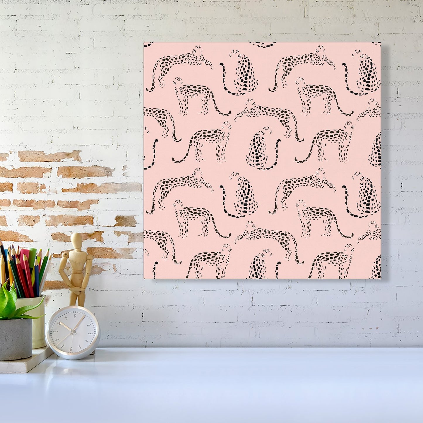 Abstract Leopard Pattern Canvas