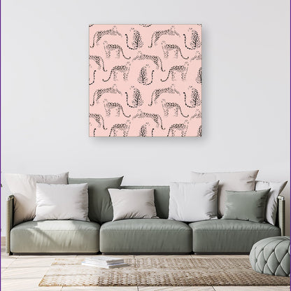 Abstract Leopard Pattern Canvas