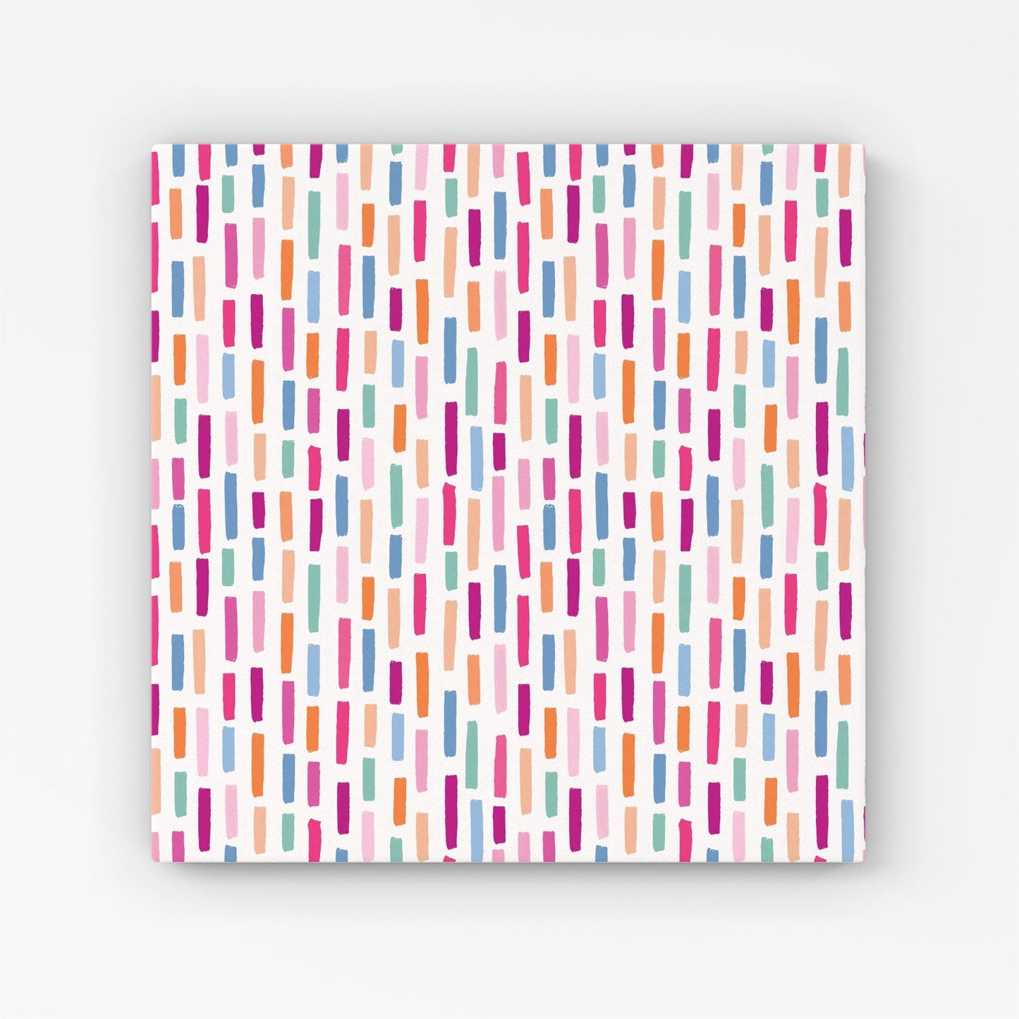 Vertical Abstract Brush Pattern Canvas