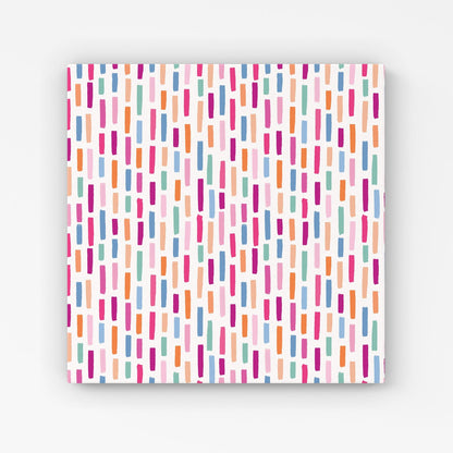 Vertical Abstract Brush Pattern Canvas