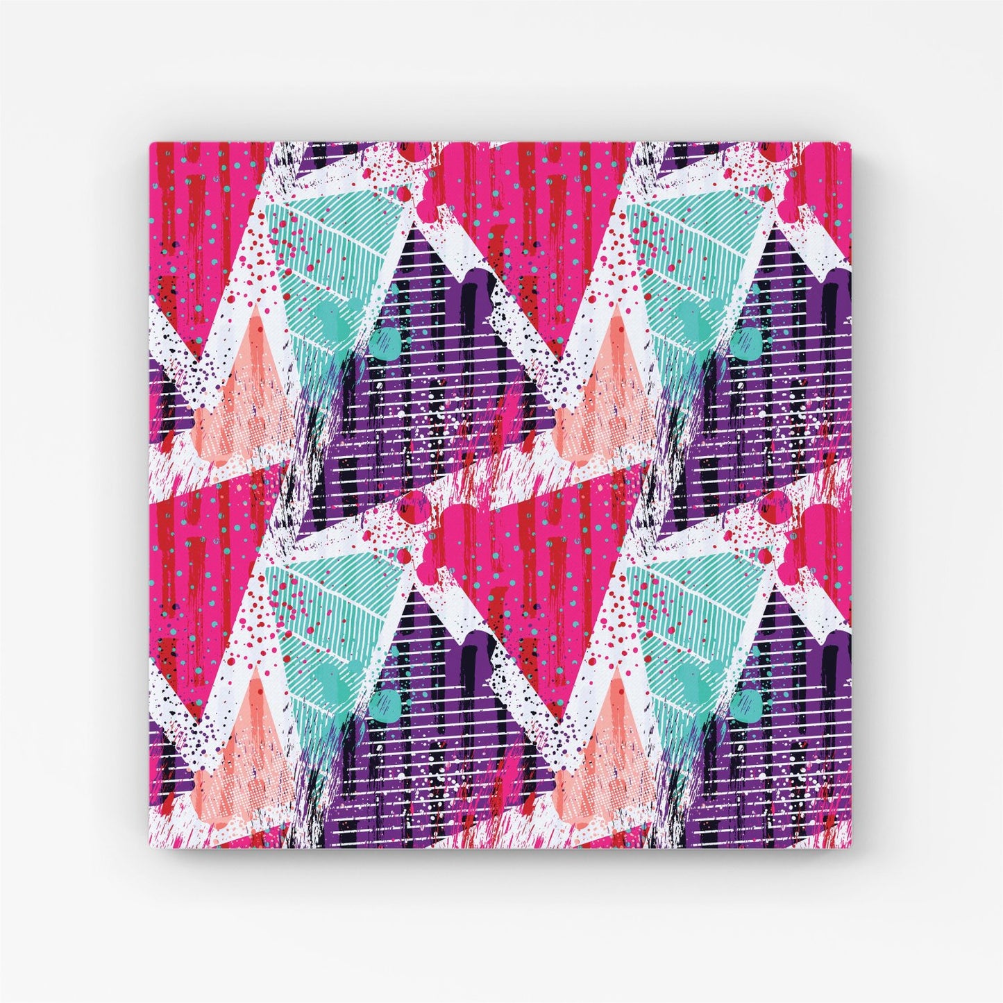 Shabby Geometric Pattern Canvas