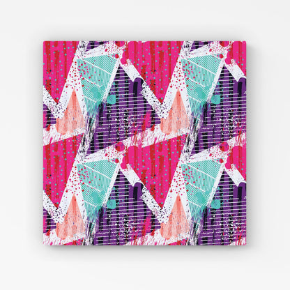 Shabby Geometric Pattern Canvas