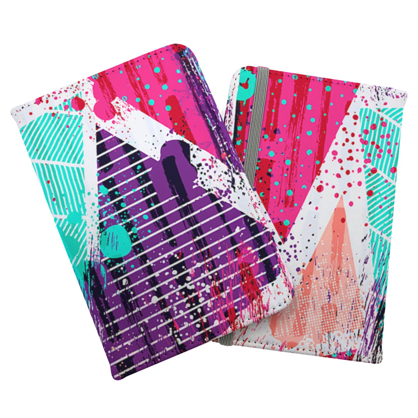 Shabby Geometric Pattern Passport Cover