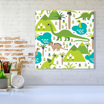 Baby Dinosaur Print Canvas