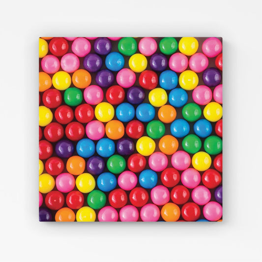 Brightly Colored Gum Balls Canvas