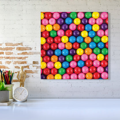 Brightly Colored Gum Balls Canvas