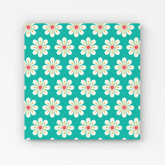 Daisy Pattern Canvas