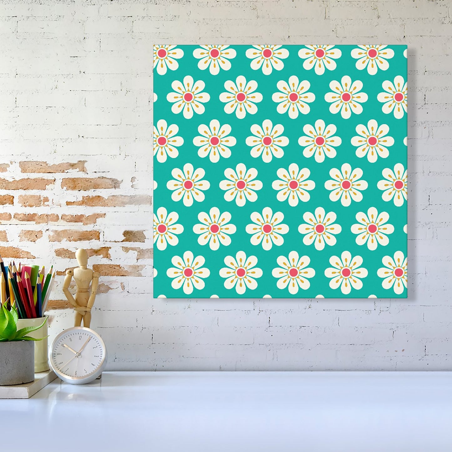 Daisy Pattern Canvas