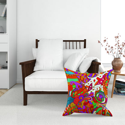 Mehndi Design Floor Cushion