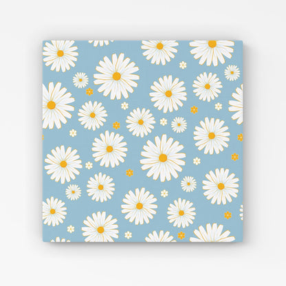 Summer Daisy Pattern Canvas