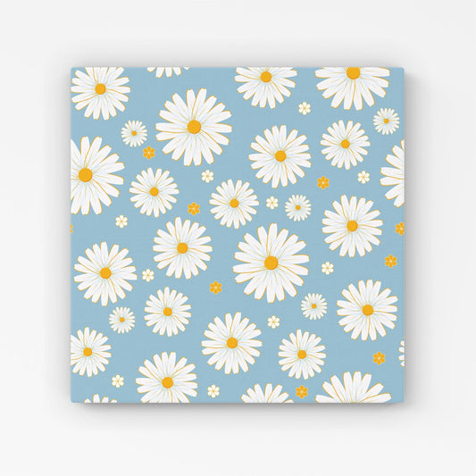 Summer Daisy Pattern Canvas