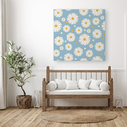 Summer Daisy Pattern Canvas