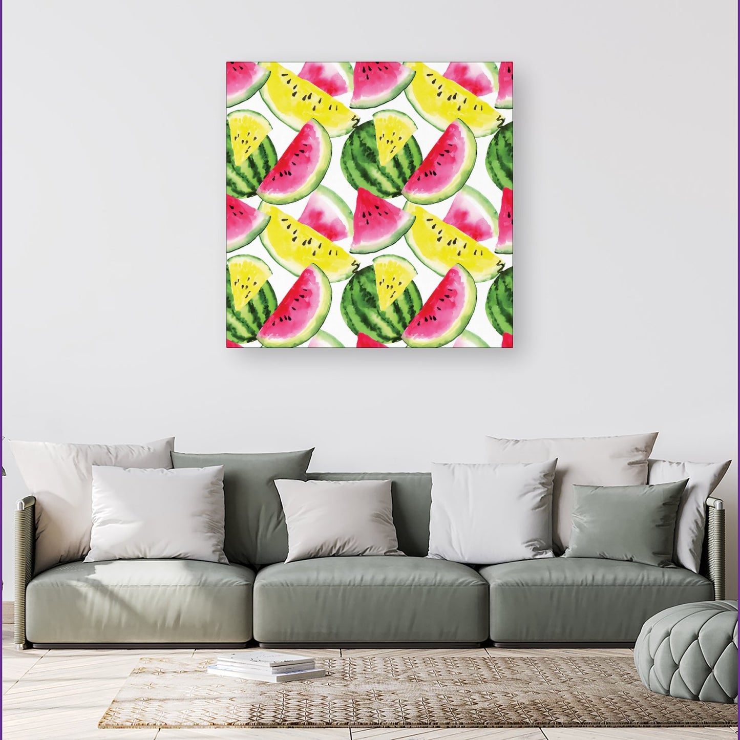 Colourful Melon Pattern Canvas