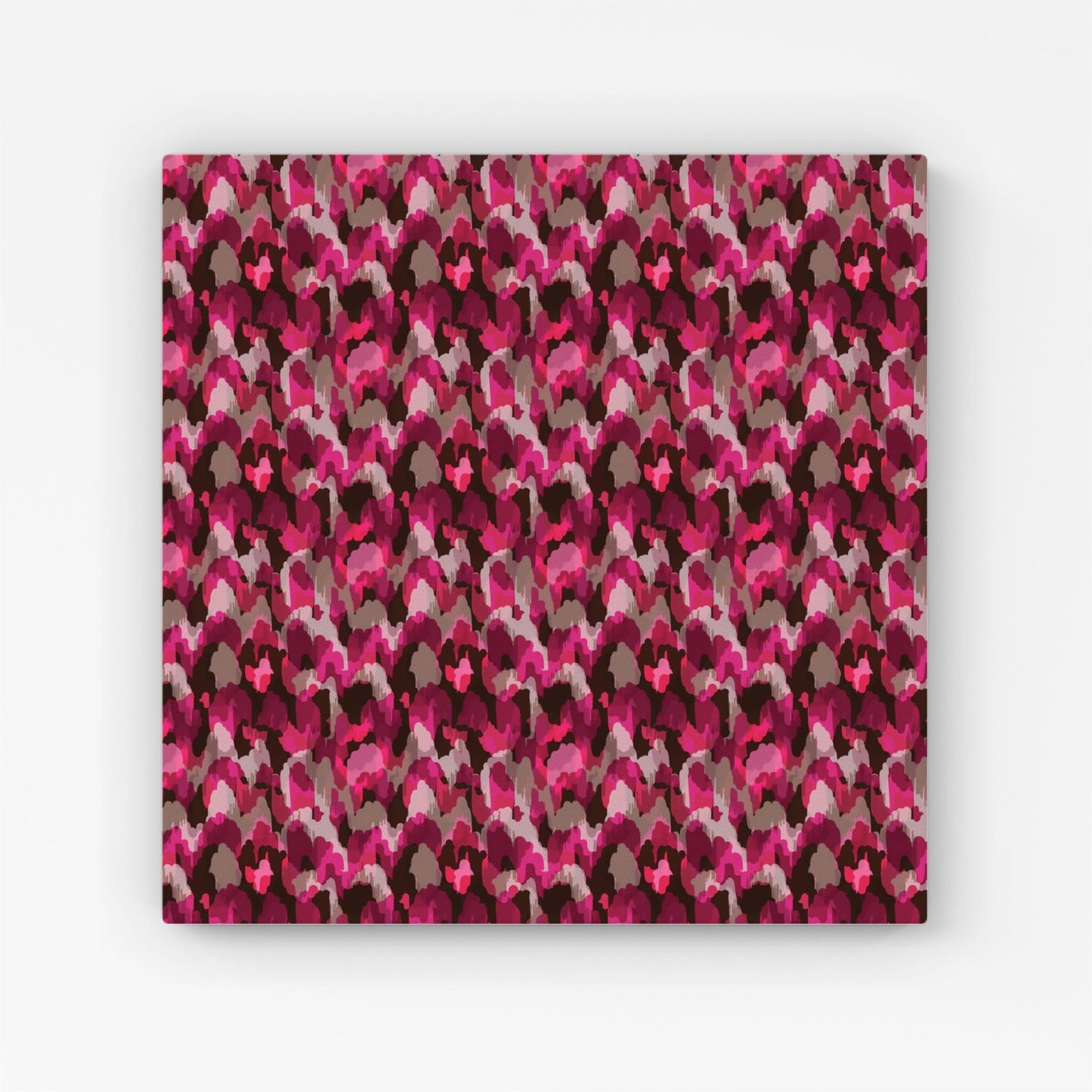 Modern Pink Animal Print Canvas