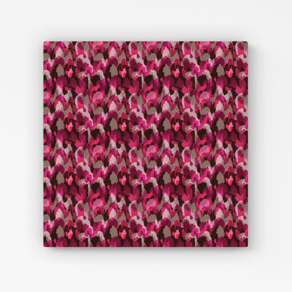 Modern Pink Animal Print Canvas