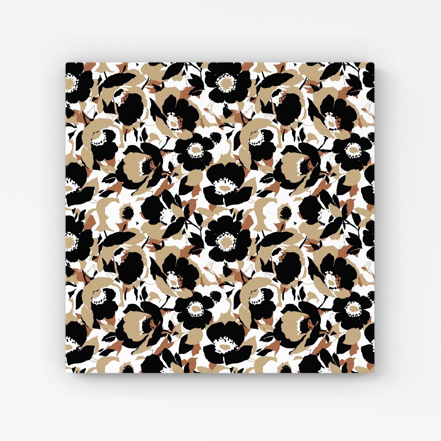 Modern Flower Pattern Canvas