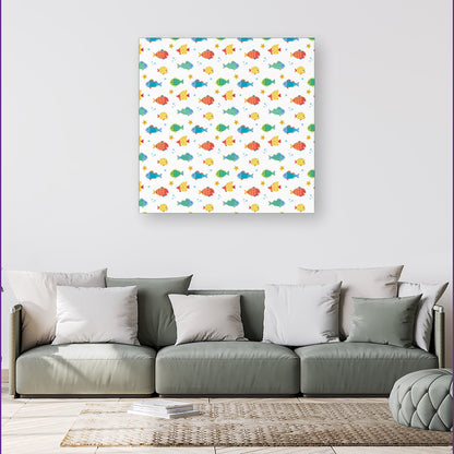 Swimming Fish Canvas