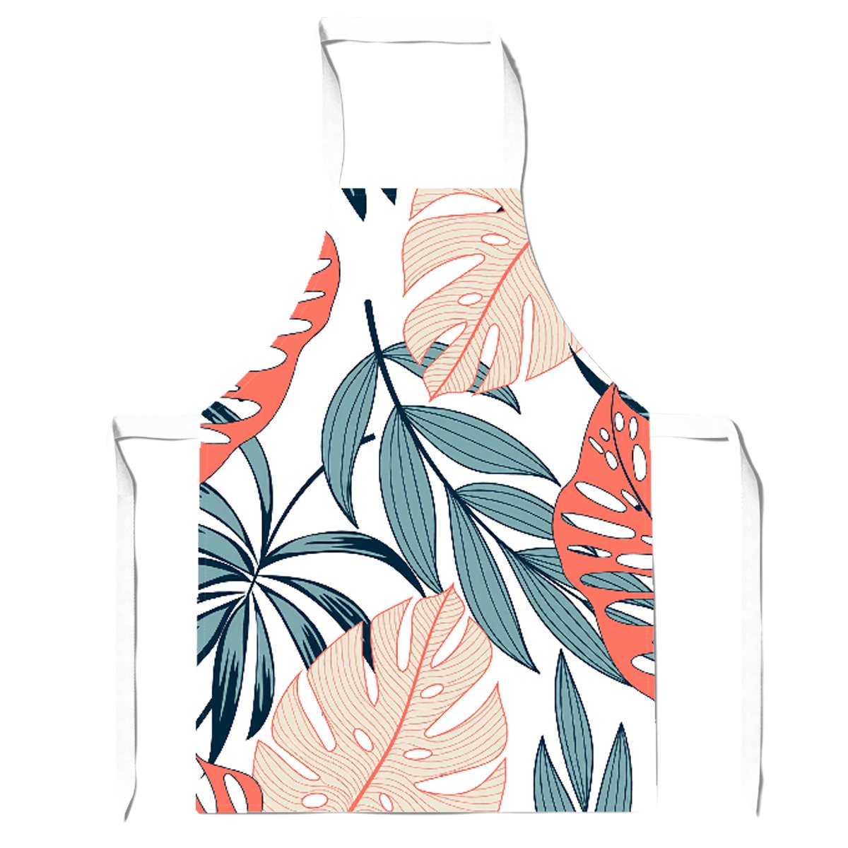 Tropical Leaf Pattern Apron